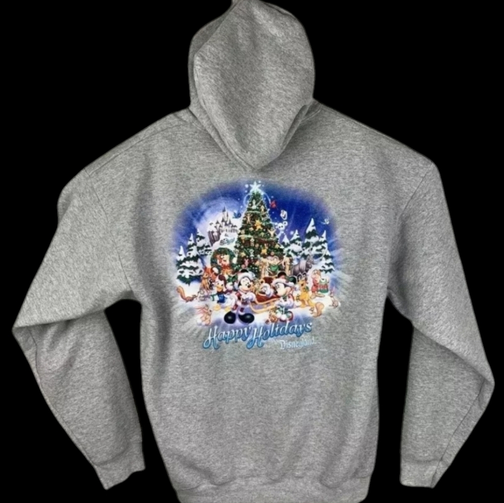 Disney World 2016‎ Holiday Gray Zip-up Hooded Jacket, Unisex Adult - Picture 6 of 14